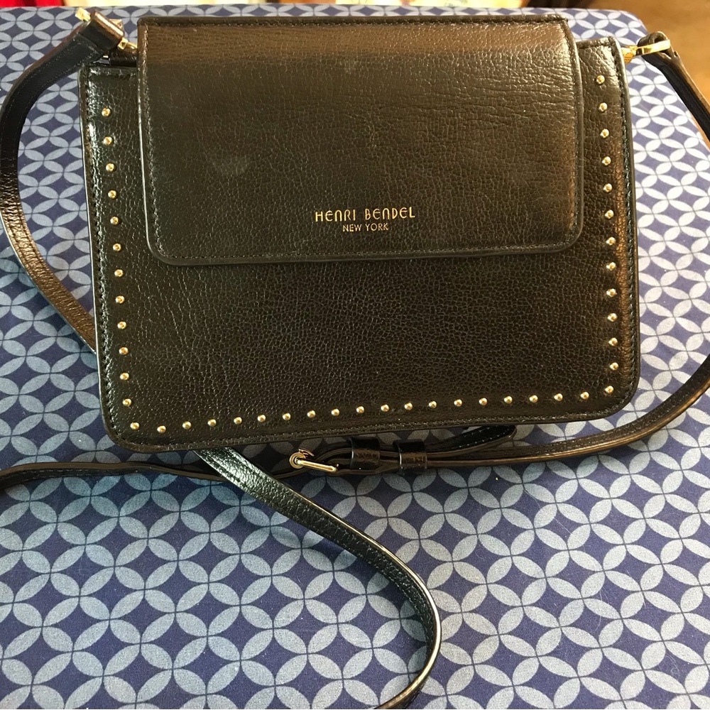 HENRI BENDEL Studded Crossbody in Black 🔥